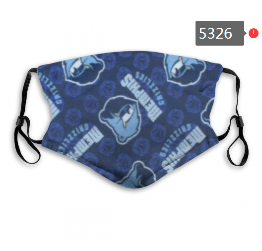 2020 NBA Memphis Grizzlies #2 Dust mask with filter->nba dust mask->Sports Accessory
